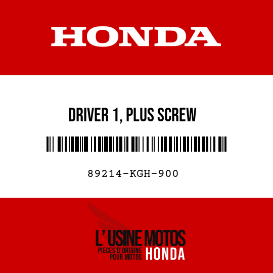 image de 89214-KGH-900 DRIVER 1, PLUS SCREW