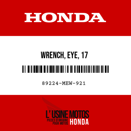 image de 89224-MEW-921 WRENCH, EYE, 17