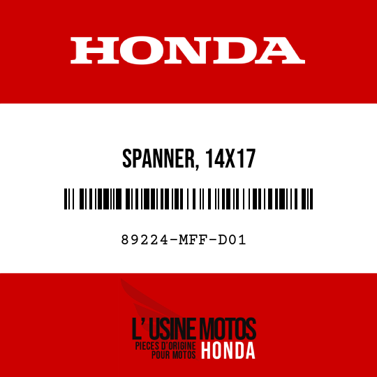 image de 89224-MFF-D01 SPANNER, 14X17