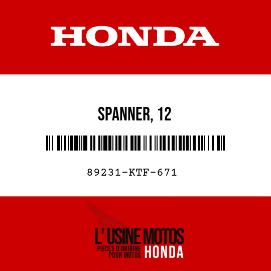 image de 89231-KTF-671 SPANNER, 12