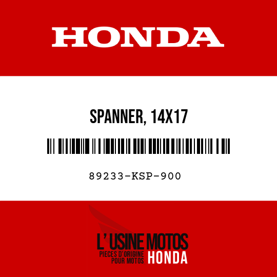 image de 89233-KSP-900 SPANNER, 14X17