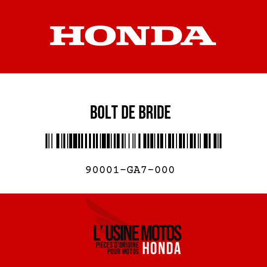 image de 90001-GA7-000 BOLT DE BRIDE
