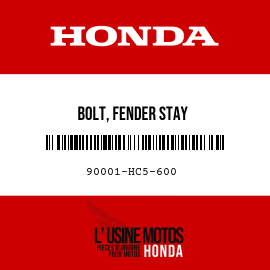 image de 90001-HC5-600 BOLT, FENDER STAY