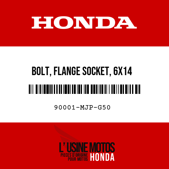 image de 90001-MJP-G50 BOLT, FLANGE SOCKET, 6X14