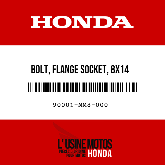 image de 90001-MM8-000 BOLT, FLANGE SOCKET, 8X14