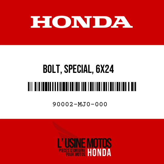 image de 90002-MJ0-000 BOLT, SPECIAL, 6X24