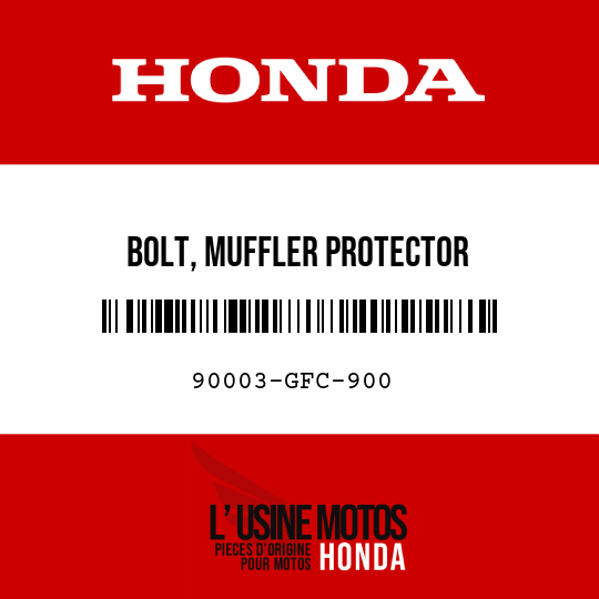 image de 90003-GFC-900 BOLT, MUFFLER PROTECTOR