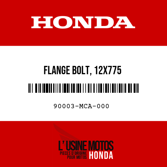 image de 90003-MCA-000 FLANGE BOLT, 12X775