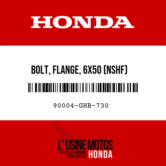 image de 90004-GHB-730 BOLT, FLANGE, 6X50 (NSHF)