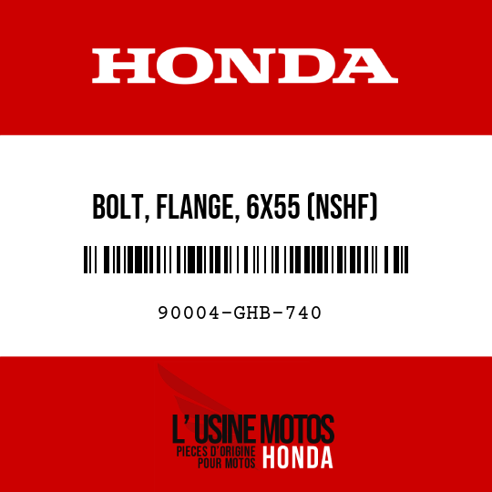 image de 90004-GHB-740 BOLT, FLANGE, 6X55 (NSHF)