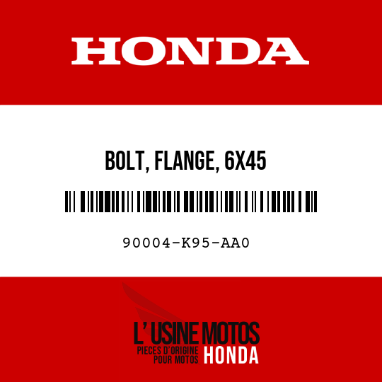 image de 90004-K95-AA0 BOLT, FLANGE, 6X45