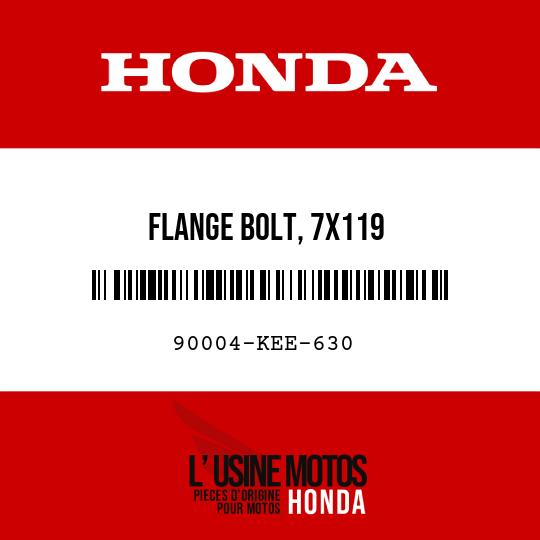 image de 90004-KEE-630 FLANGE BOLT, 7X119