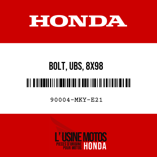 image de 90004-MKY-E21 BOLT, UBS, 8X98
