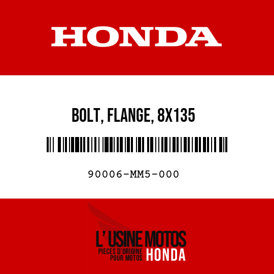 image de 90006-MM5-000 BOLT, FLANGE, 8X135