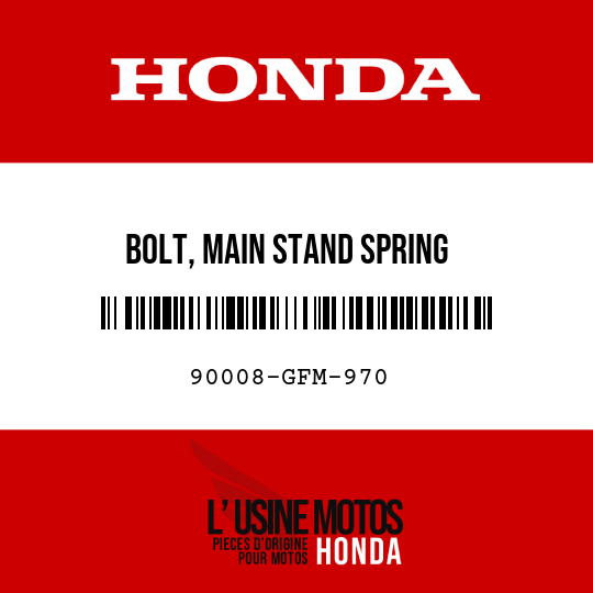 image de 90008-GFM-970 BOLT, MAIN STAND SPRING