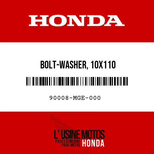image de 90008-MGE-000 BOLT-WASHER, 10X110