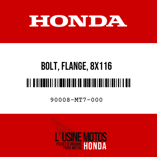 image de 90008-MT7-000 BOLT, FLANGE, 8X116
