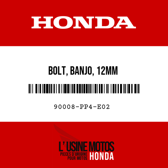 image de 90008-PP4-E02 BOLT, BANJO, 12MM