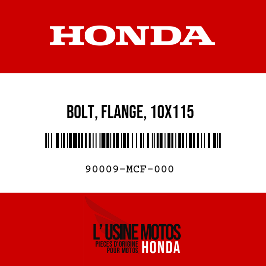 image de 90009-MCF-000 BOLT, FLANGE, 10X115