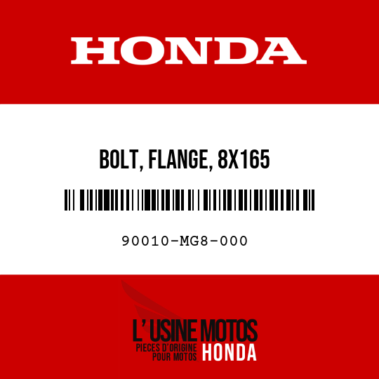 image de 90010-MG8-000 BOLT, FLANGE, 8X165