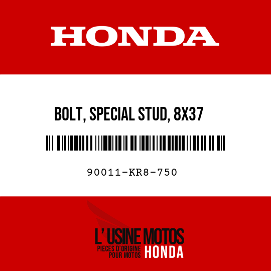 image de 90011-KR8-750 BOLT, SPECIAL STUD, 8X37
