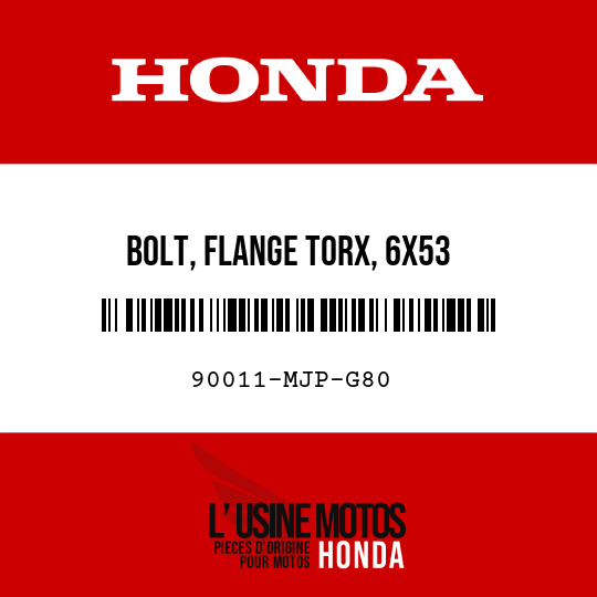 image de 90011-MJP-G80 BOLT, FLANGE TORX, 6X53