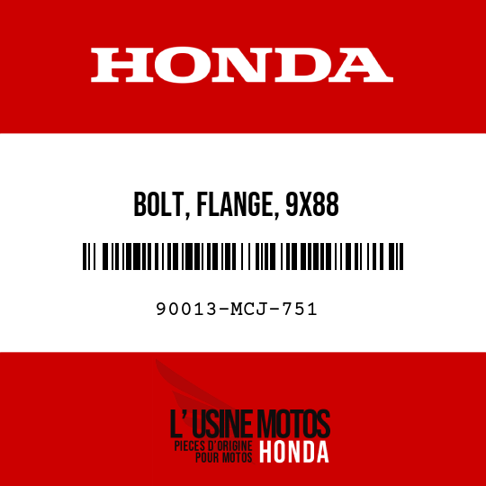 image de 90013-MCJ-751 BOLT, FLANGE, 9X88