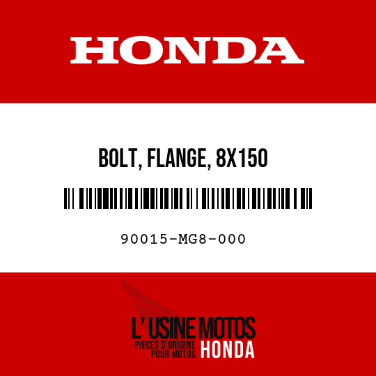 image de 90015-MG8-000 BOLT, FLANGE, 8X150