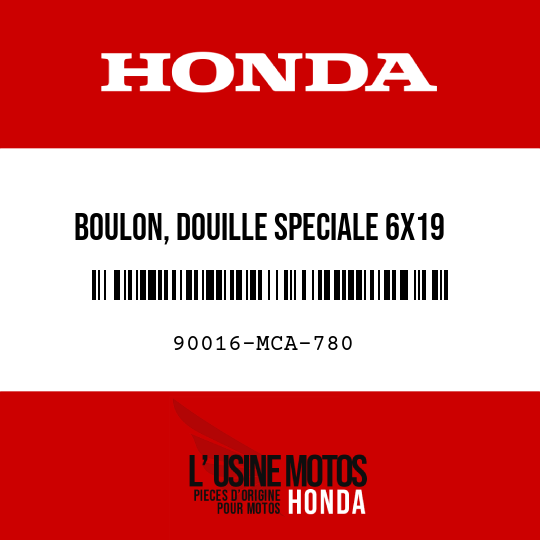 image de 90016-MCA-780 BOULON, DOUILLE SPECIALE 6X19