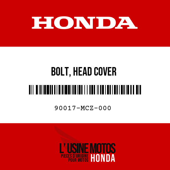 image de 90017-MCZ-000 BOLT, HEAD COVER