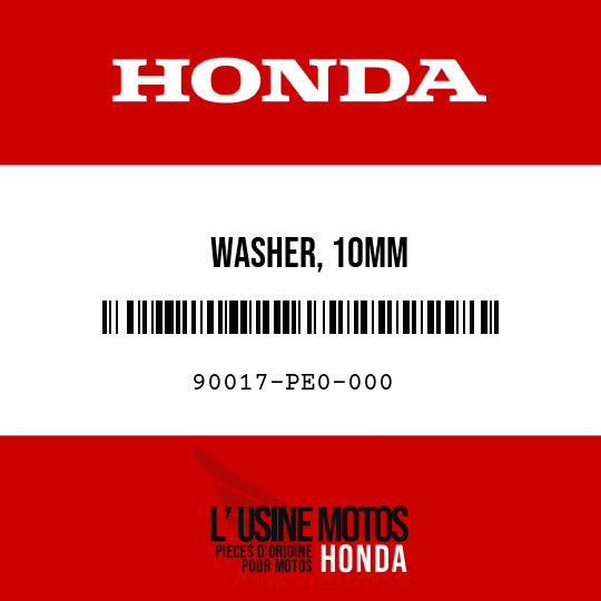 image de 90017-PE0-000 WASHER, 10MM