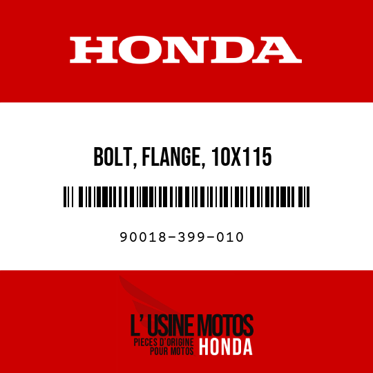 image de 90018-399-010 BOLT, FLANGE, 10X115