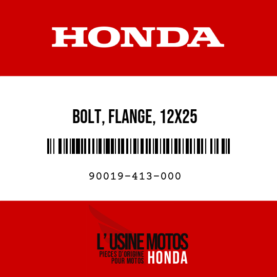 image de 90019-413-000 BOLT, FLANGE, 12X25