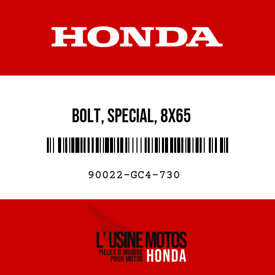 image de 90022-GC4-730 BOLT, SPECIAL, 8X65