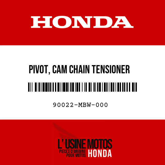 image de 90022-MBW-000 PIVOT, CAM CHAIN TENSIONER