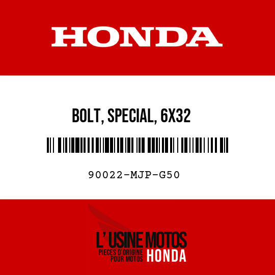 image de 90022-MJP-G50 BOLT, SPECIAL, 6X32