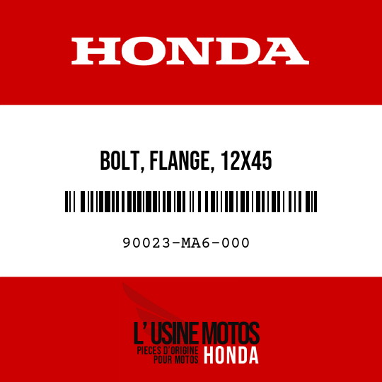 image de 90023-MA6-000 BOLT, FLANGE, 12X45