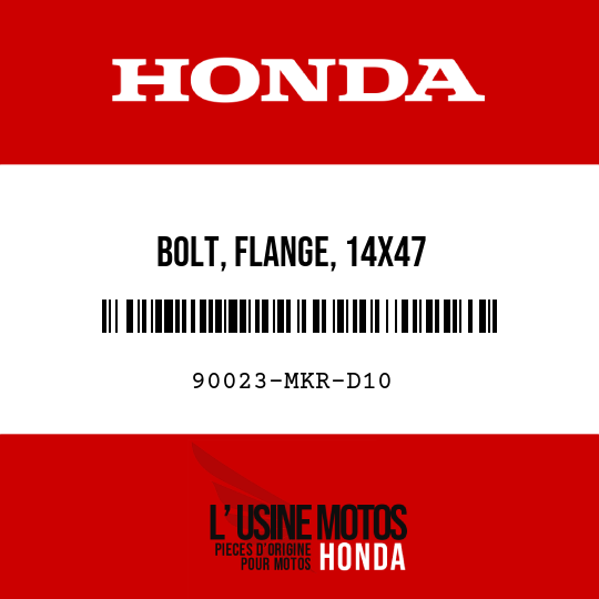 image de 90023-MKR-D10 BOLT, FLANGE, 14X47