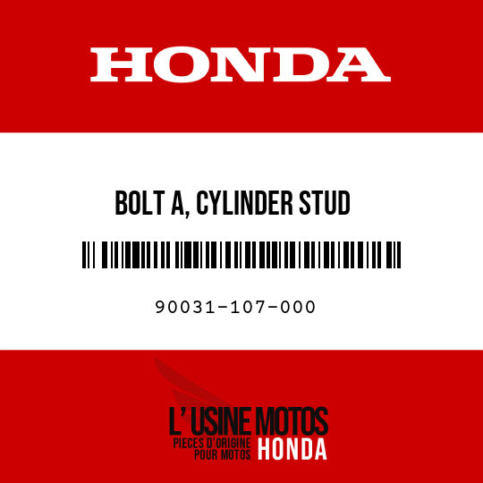 image de 90031-107-000 BOLT A, CYLINDER STUD