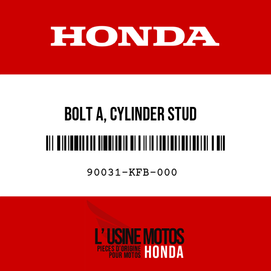 image de 90031-KFB-000 BOLT A, CYLINDER STUD