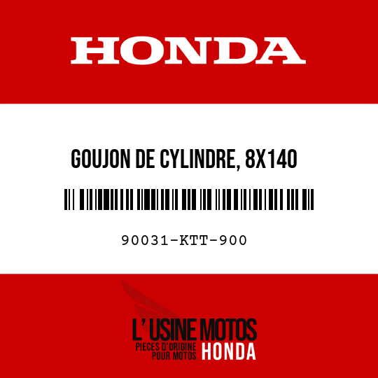 image de 90031-KTT-900 GOUJON DE CYLINDRE, 8X140