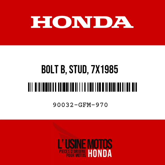 image de 90032-GFM-970 BOLT B, STUD, 7X1985