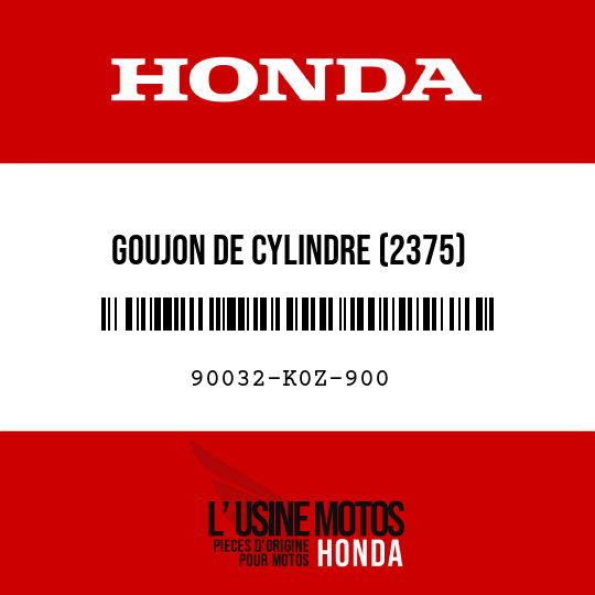 image de 90032-K0Z-900 GOUJON DE CYLINDRE (2375)