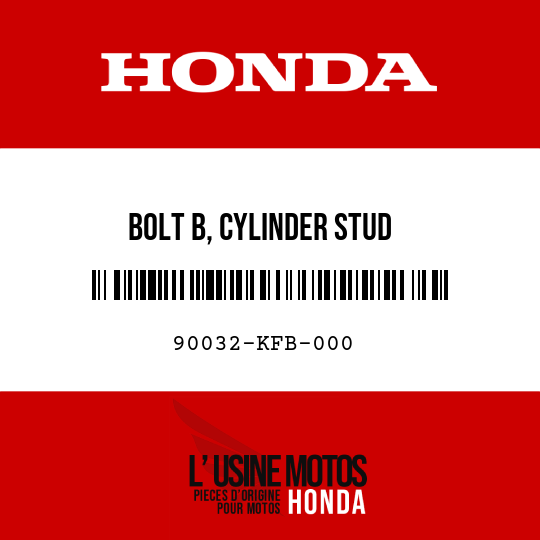 image de 90032-KFB-000 BOLT B, CYLINDER STUD