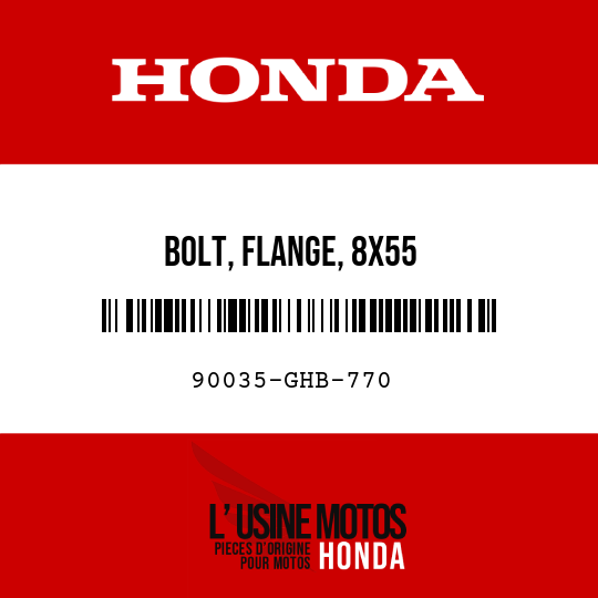 image de 90035-GHB-770 BOLT, FLANGE, 8X55
