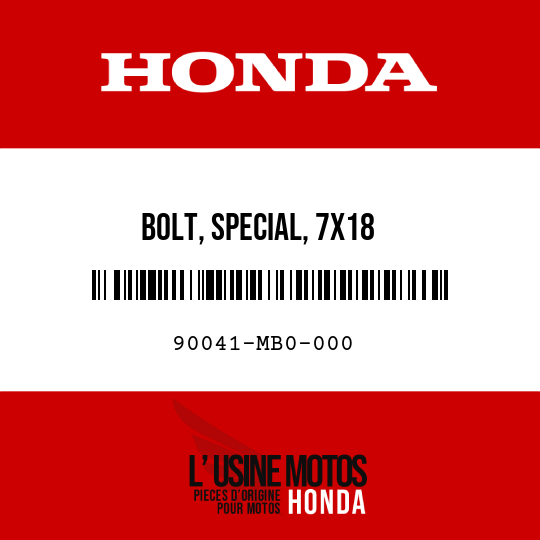 image de 90041-MB0-000 BOLT, SPECIAL, 7X18