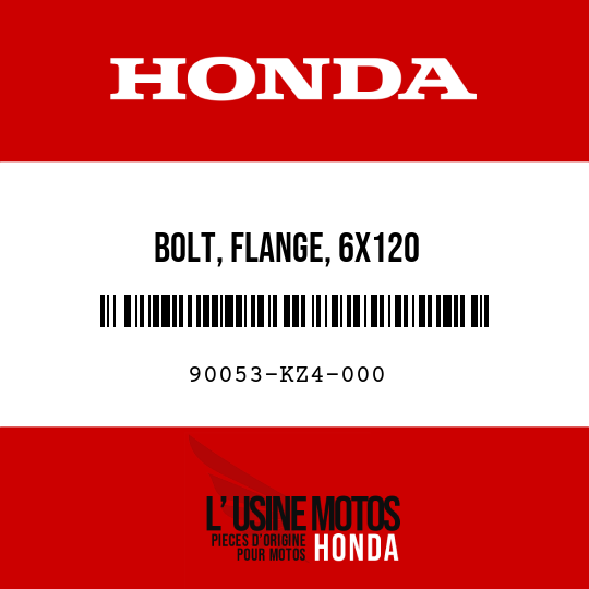 image de 90053-KZ4-000 BOLT, FLANGE, 6X120