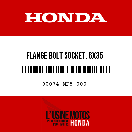 image de 90074-MF5-000 FLANGE BOLT SOCKET, 6X35
