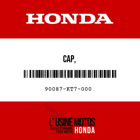 image de 90087-KT7-000 CAP,