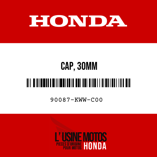 image de 90087-KWW-C00 CAP, 30MM